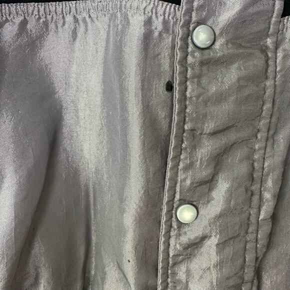 VTG Comfy Casuals Men's‎ XL Jacket Southwestern Silver Gray Zip Up Western Aztec - Picture 5 of 9